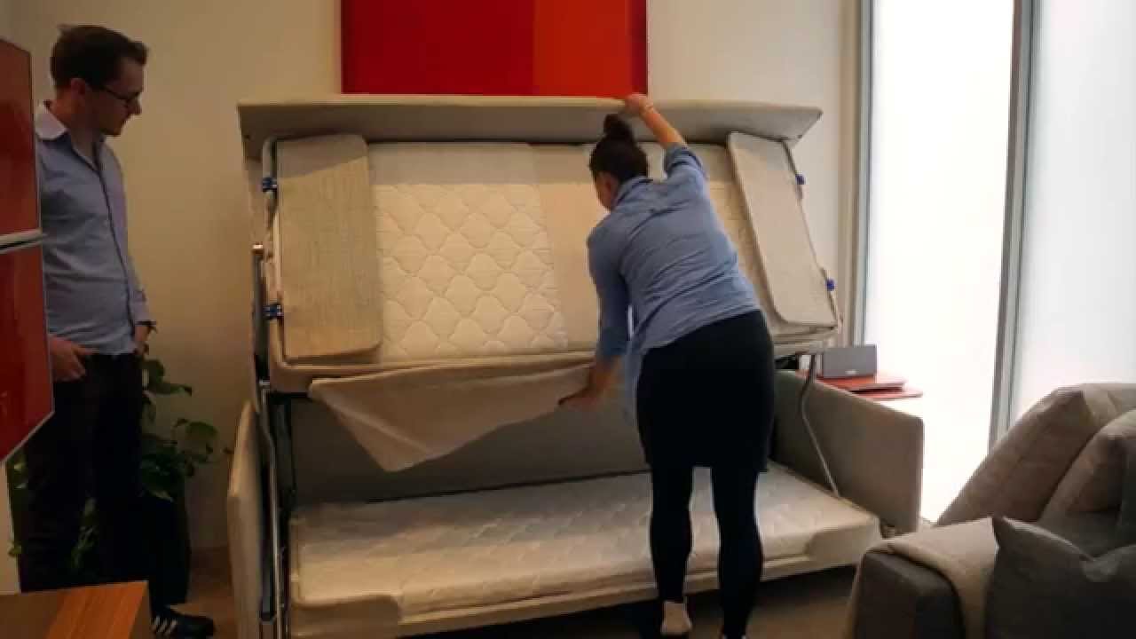 couch into bunk bed