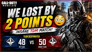 We Lost by 2 Points 😳 | Insane TDM Match COD