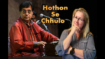 HOTHON SE CHHU LO TUM - Jagjit Singh Live | REACTION!!