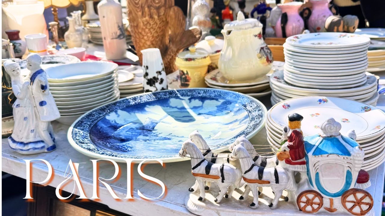 🇫🇷 Воскресенье в Париже✨ Блошиный рынок и чайное время в Латинском квартале🫖