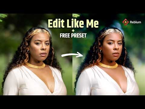 How I Edit My Photos FAST Using Reblum AI (Free Preset Included) - Photo editing with Reblum