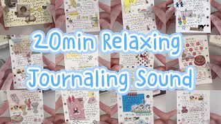 Daily Journal ASMR Compilation✨ 20-Minute Journal with Stickers & Washi