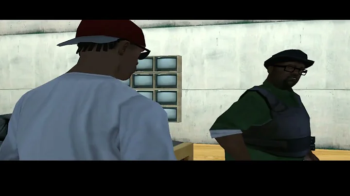 GTA SA: CJ's,Big Smoke's and Tenpennys weird changes of weapons (End Of The Line)