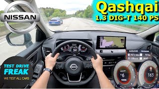 2024 Nissan Qashqai 1.3 DIGT MHEV Manual 140 PS TOP SPEED AUTOBAHN DRIVE POV