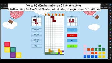 Game Tetris với 6 cấp độ khác nhau sử dụng HTML, CSS, JS
