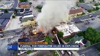 Fallen firefighter's funeral happening today