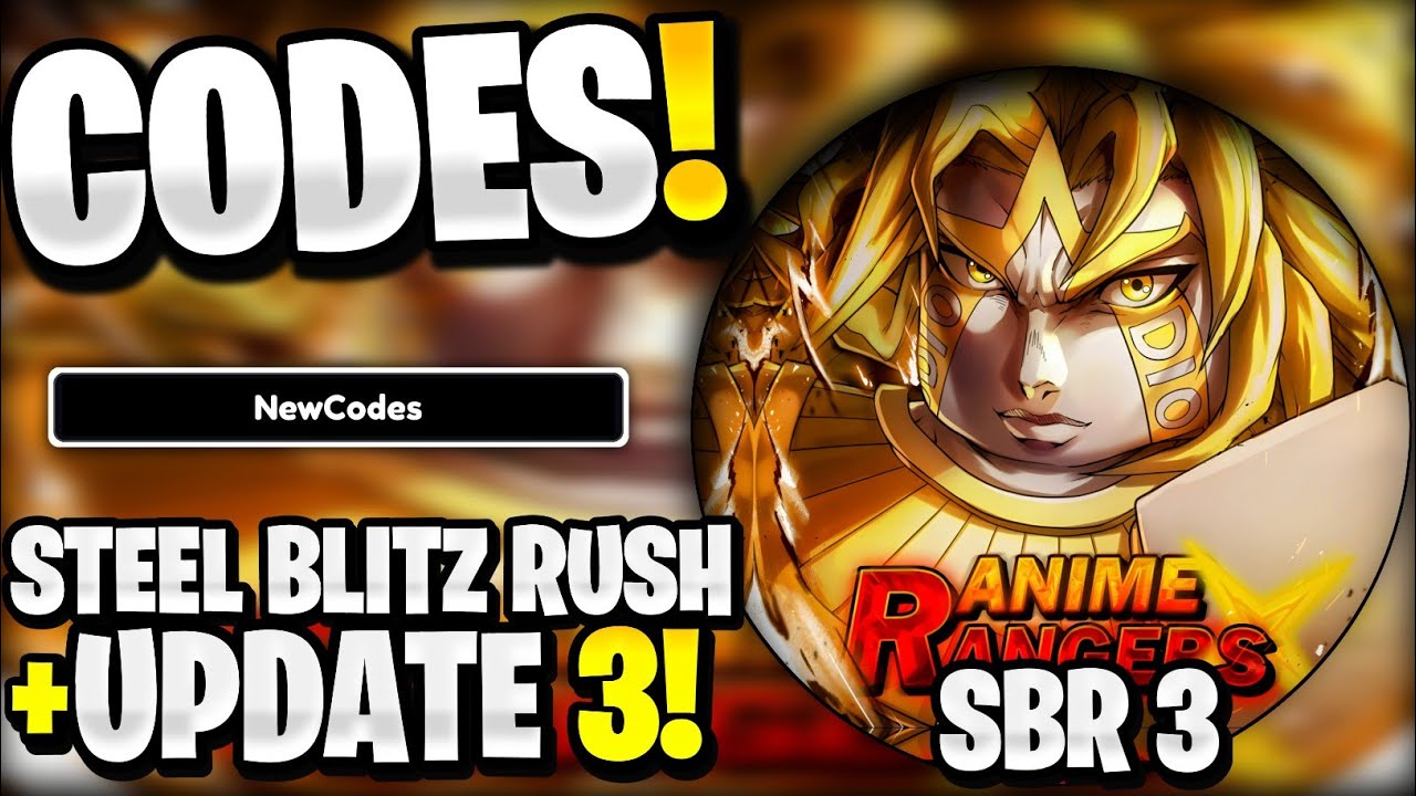 ⚙️*NEW* All Working SBR 3 UPDATE 3 CODES FOR ANIME RANGERS X