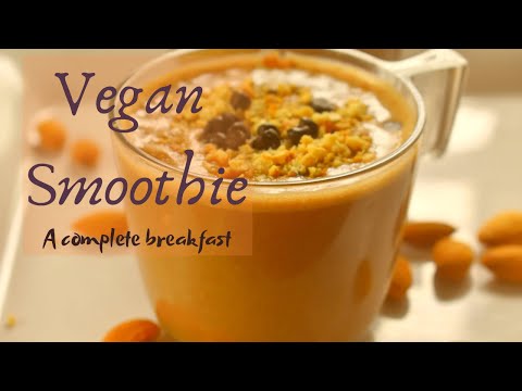 vegan-smoothie-||-easy-vegan-breakfast-smoothie-recipe