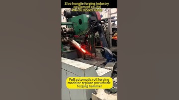 Roll forging machine and forging press are combined into automated production line.
