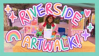 ✧ art market vlog! new setup, how much i made ✧ riverside art walk jan 2024