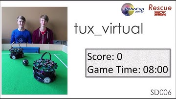 SD006 tux virtual [RoboCupJunior Rescue Simulation Demonstration Competition]