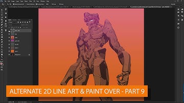 Tony Leonard: Alternate 2D Line Art Paint Over - Part 9