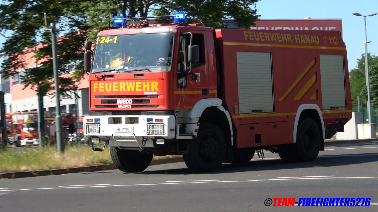 [Realeinsatz am Tag der offenen Tür + Nachforderung] HLF 20/16 + TLF 24/50 Berufsfeuerwehr Hanau