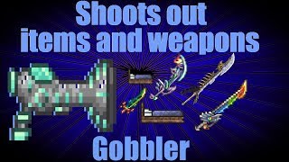 MOST INTERESTING WEAPON EVER!! - the gobbler  ll virtuous weapon pack mod terraria