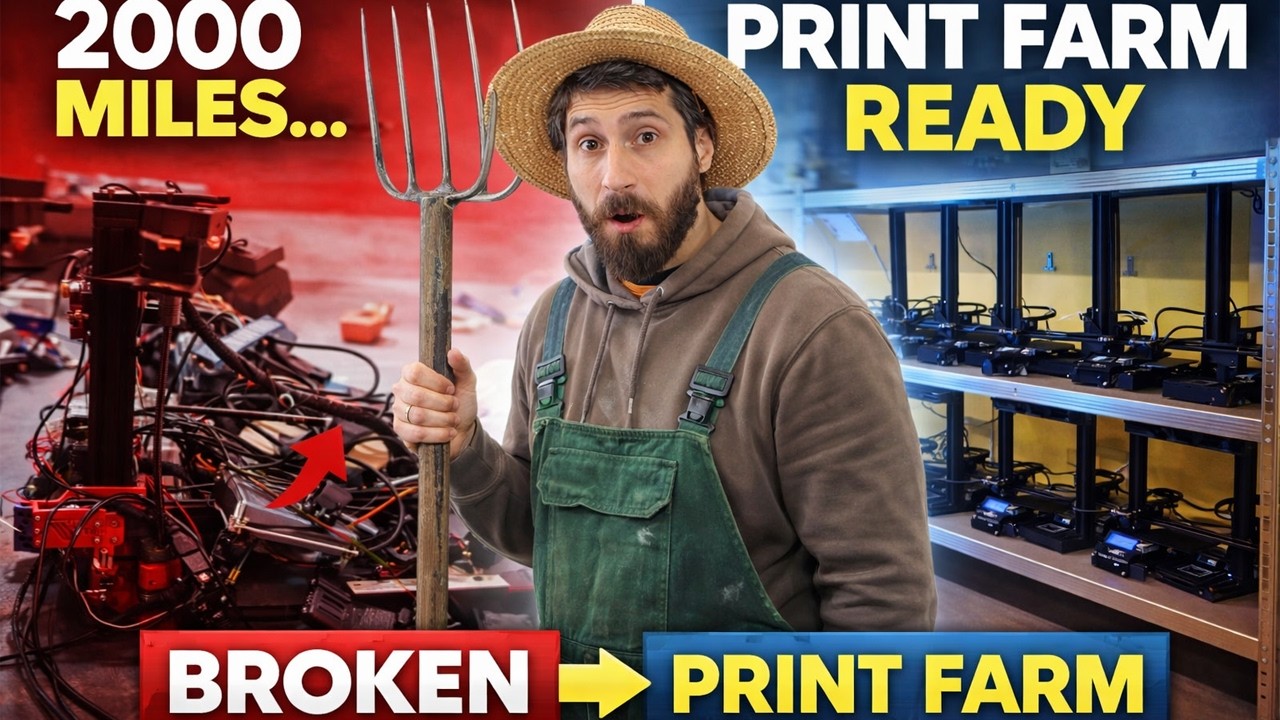 I become a 3D farmer for the day! Setting Up Our 3D Printing Farm in the Workshop