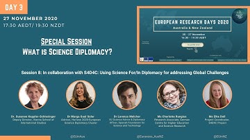 What is Science Diplomacy? | European Research Days 2020 - Aus & NZ