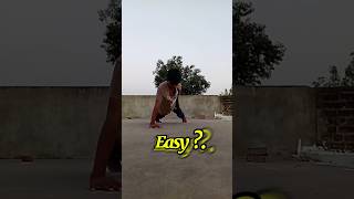 normal push up easy and one hand push up easy h (??)....#calisthenics #hiteshcalisthenics #sorts