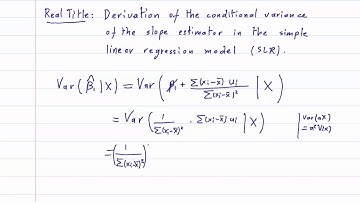 ECO375F - 2.6 - Variance of the Slope Estimator (β1)