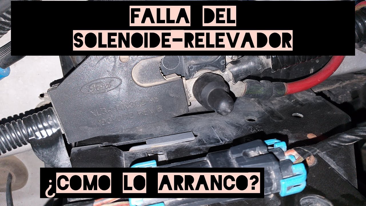 🚘 Como arranco mi auto si falla el solenoide relevador del motor de