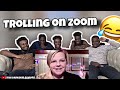 Zoom Trolling But FAMOUS YOUTUBERS JOIN 😳😂REACTION