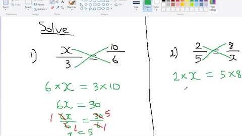 solving equations by cross multiplication