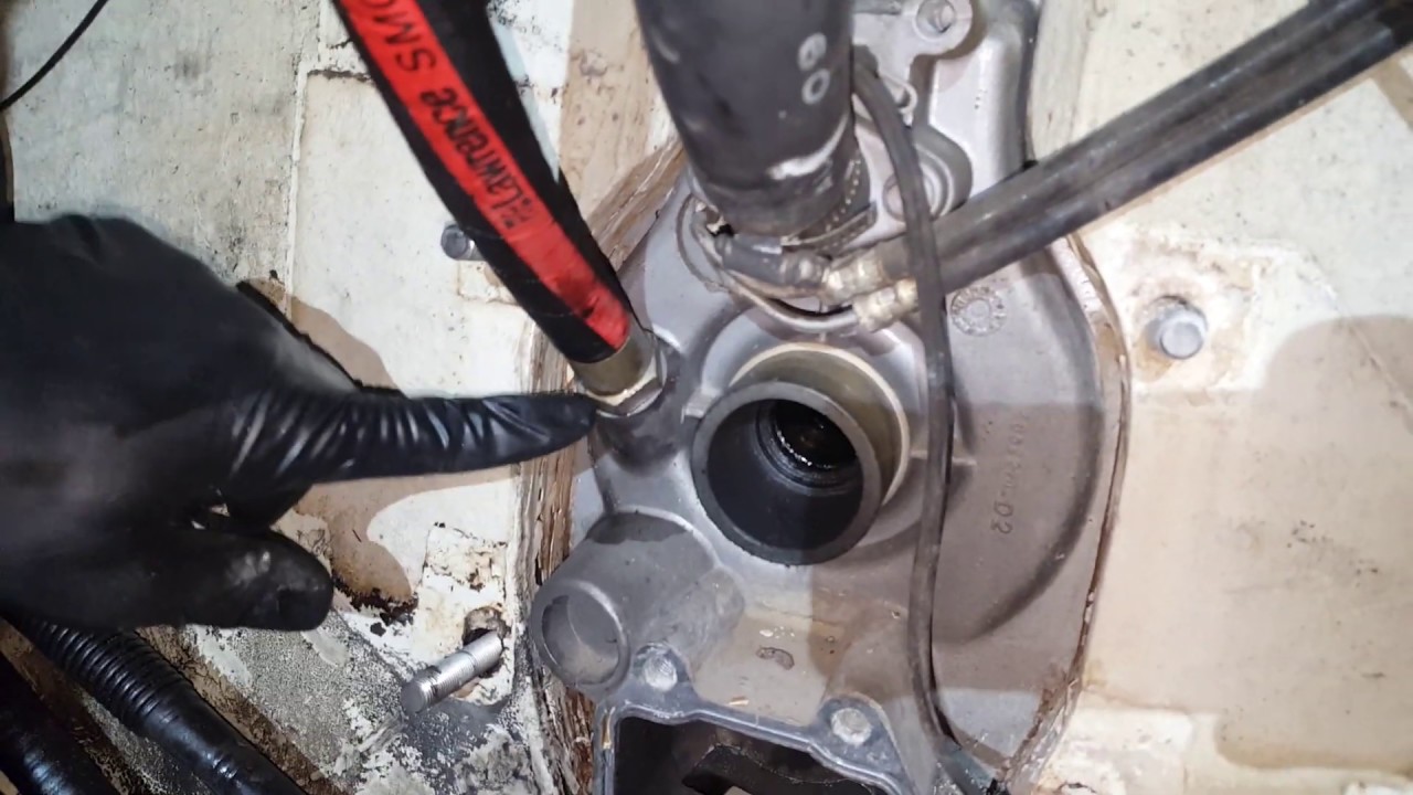 Boat Transom and Floor Rebuild Gimbal Housing Assembly & Transom