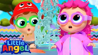 Splash and Dash! Baby John’s Water Fun with Friends!💦 | Little Angel And Friends Kid Songs