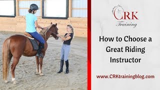 How to Choose a Great Riding Instructor