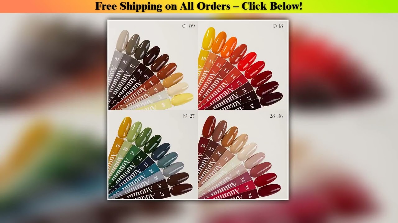 Vendeeni Hot Popular Fall Winter Nail Gel Polish Collection 36color Set TPO HEMA Free OEM High