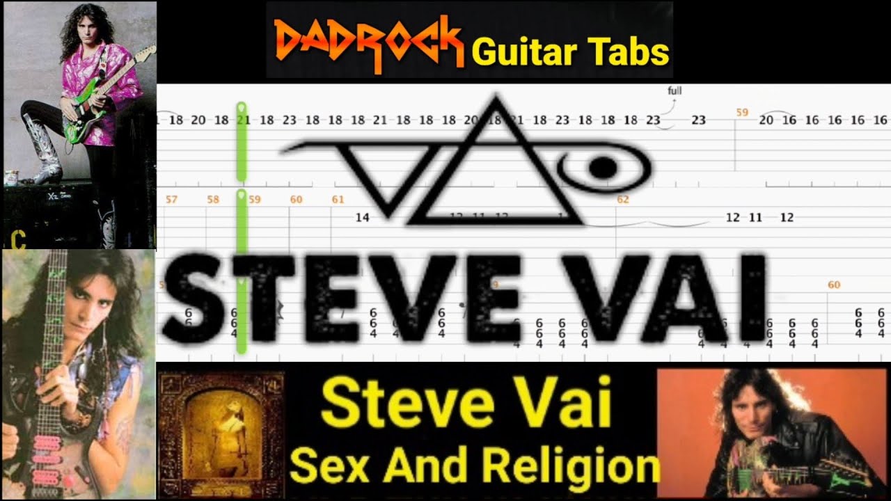 Steve Vai Sex & Religion ギタータブ譜 Sex And Religion - Steve Vai - Lead Guitar TABS Lesson - YouTube