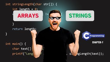 Arrays & Strings in C | Sorting, Searching & String Manipulation | C Programming Full Course Ch-7