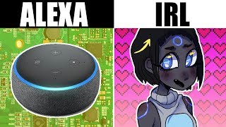 IF SIRI, ALEXA + GOOGLE WERE HUMAN [Turning Digital Assistants into Cute Girls]