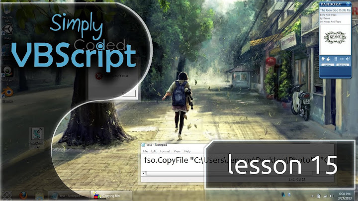 VBScript Basics, Part 15 | Copy - Move - Rename - Files & Folders