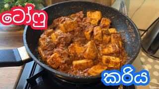 රස ටෝෆු කරියක්/tofu curry SriLankan style/tofu curry sinhala/ටෝෆු කරිය