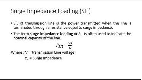 Surge Impedance Loading.