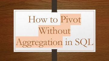 How to Pivot Without Aggregation in SQL