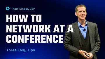 How To Network - Networking at Conferences