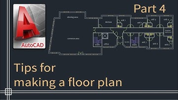 Autocad 2019 - Tutorial for beginners (tips do draw a floor plan) - Part 4