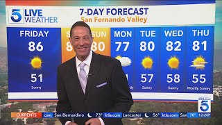 Another warming trend arrives in SoCal, with possible record highs Friday