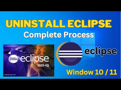 how to uninstall Eclipse on window 10 / 11 | Eclipse uninstall Complete process.