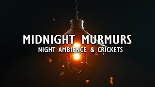 2HR Sleep Ambience | Night Ambience & Crickets | Midnight Murmurs