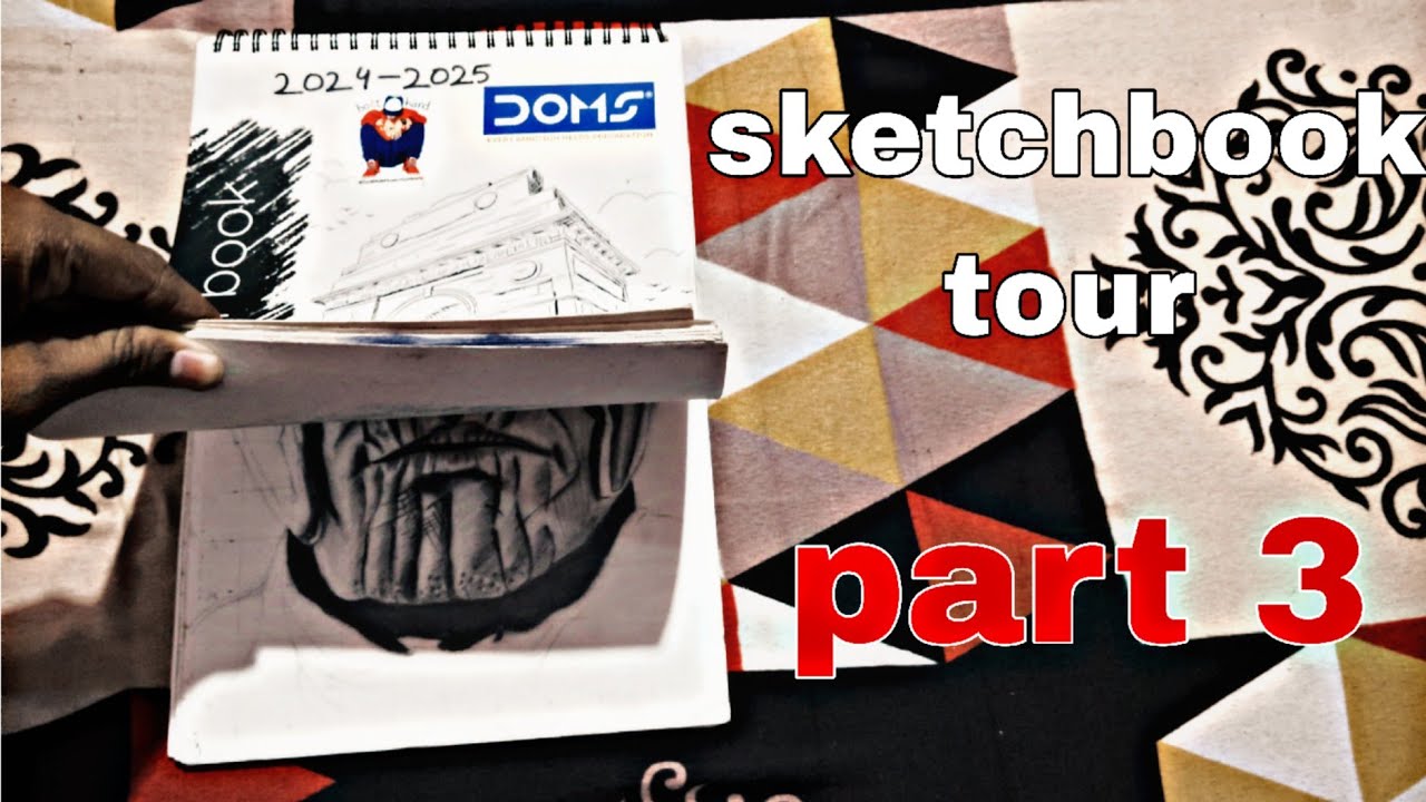 sketchbook tour part 3( just laugh at my drawings) - YouTube