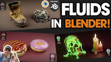 Easy FLUIDS in Blender (No Simulation Required) with Fluid Painter!