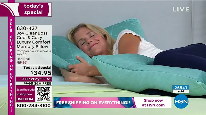 Joy CleanBoss Cool   Cozy Luxury Comfort Memory Pillow