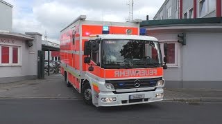 Kellerbrand In Düsseldorf - Einsatzfahrt Gerätewagen Atemschutz 10-Gwa-1 Feuerwache 10 Düsseldorf