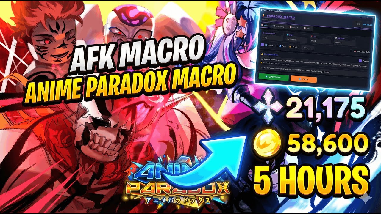 BEST ANIME PARADOX MACRO How to AFK MACRO in Anime Paradox OVERNIGHT)FREE!