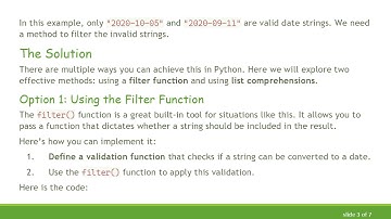 How to Ignore Invalid Strings When Processing Dates in Python