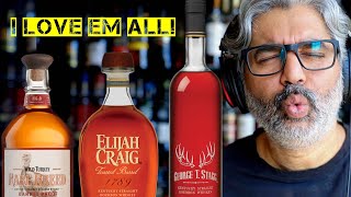 I Blind Taste GEORGE T STAGG vs ELIJAH CRAIG BARREL PROOF vs WILD TURKEY RARE BREED