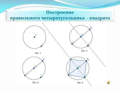 Постороение правильных многоугольников