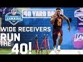 Wide Receivers Run the 40-Yard Dash | 2019 NFL Scouting Combine Highlights